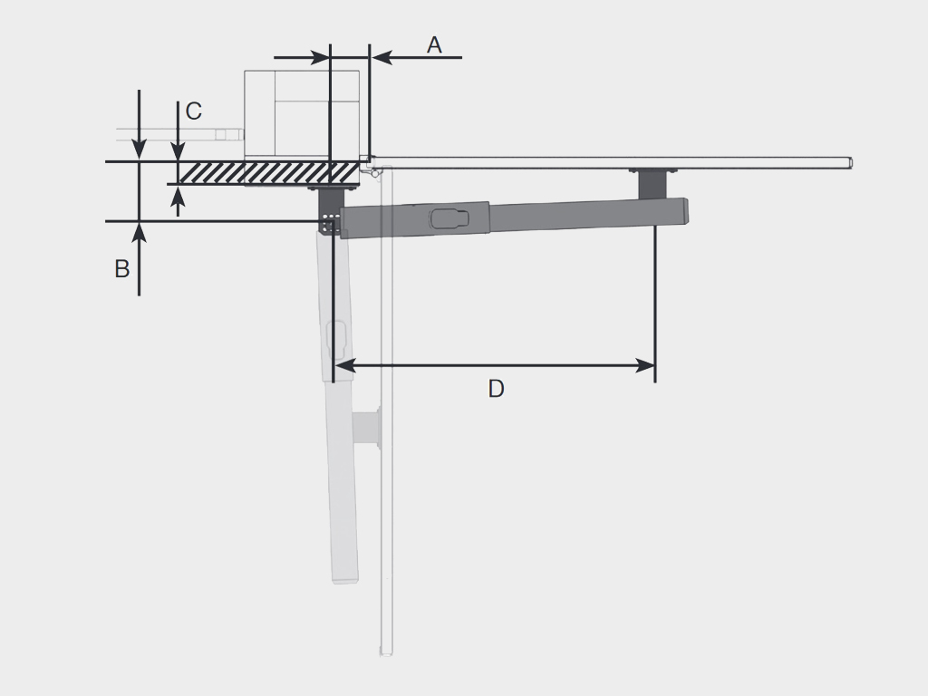 Ichkariga ochiladigan eshik barglaridagi qavslar yordamida o'rnatiladi